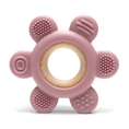 Massaggiagengive in Faggio e Silicone “FIORE” Deep PINK
